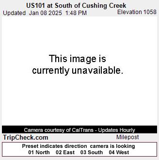 Traffic Cam US 101 at South of Cushing Creek